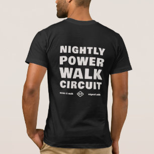 T-shirt met 's nachts Power Walk Circuit Urban Wea