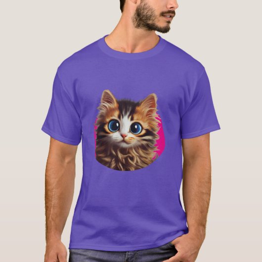 T-shirt met schattig kattenontwerp (Voorkant)