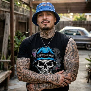 T-shirt met schedel van de stad Los Angeles