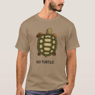 T-shirt met schildpad en bewerkbare Ga Schildpad t