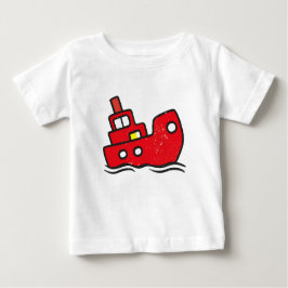 T-shirt met schip voor kinderen