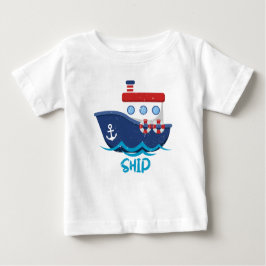 T-shirt met schip voor kinderen