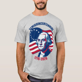 T-shirt met Semiquincentennial George Washington