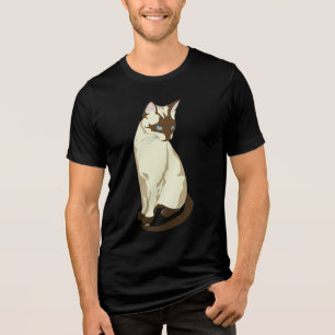 T-shirt met Siamese kat