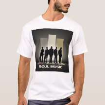 T-shirt met silhouet van Soul Music