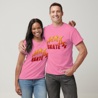 T-shirt met skateboarden