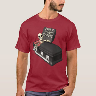 T-shirt met skelet