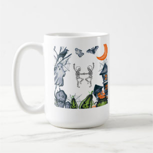 T-shirt met spooky party frame koffiemok