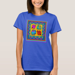 T-shirt met stam-dierengeesten