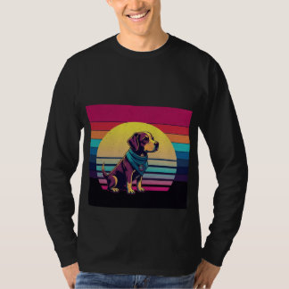 T-shirt met Stout Hond Illustratie voor Hondenlief