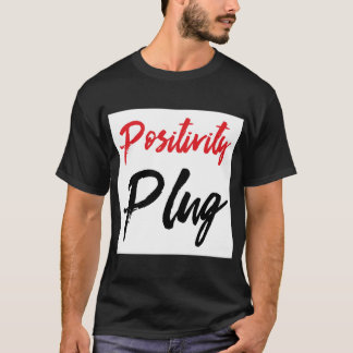 T-shirt met T-shirt voor de positieve aansluiting 