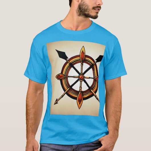 T-shirt met tattoo thema (Voorkant)