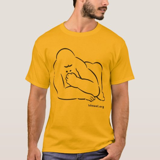 T-shirt met tekening Ishmael. (Voorkant)