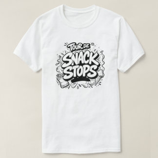 T-shirt met 'Tour de Snack Stops' tekst