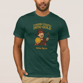 T-shirt met tovenaar Bitcoin-handel en aangepaste