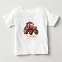 T-shirt met tractor voor kinderen