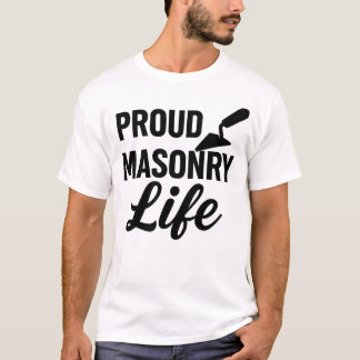 T-shirt met trots metselwerk leven