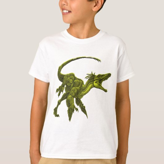 T-shirt met tyranosaurus-rex dinosaur (Voorkant)