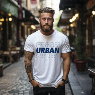 T-shirt met urbane typografie streetwear