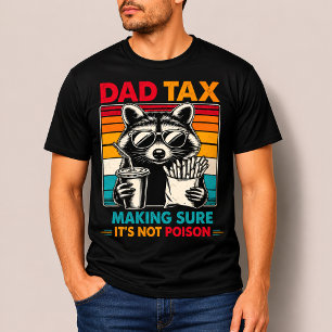 T-shirt met vaderbelasting wasbeer cadeau voor Vad