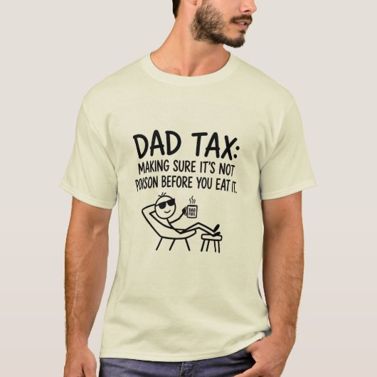 T-shirt met vadergrap (Voorkant)
