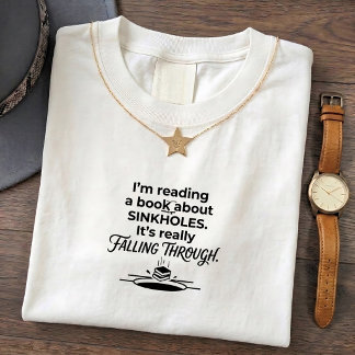 T-Shirt met Vadergrap Echt Sinkholes Leuk Grafisch