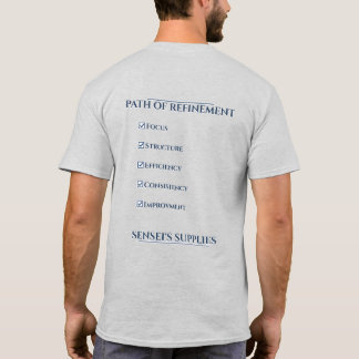 T-shirt met verfijningspad