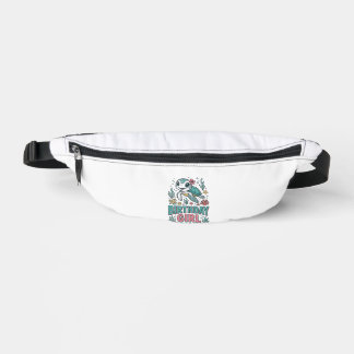 T-shirt met verjaardagsmeisje zeeschildpad en vint heuptasje