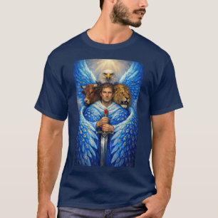 T-Shirt met vier levende wezens