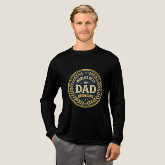 T-Shirt met vintage badge 's Werelds beste papa vo