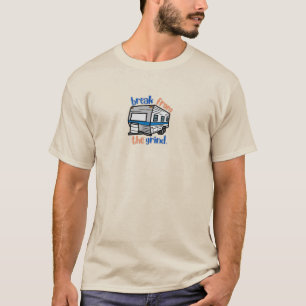 T-shirt met vintage camper