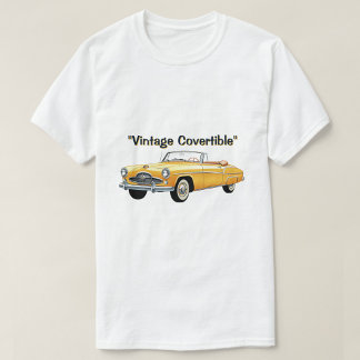T-shirt met vintage convertible klassieke auto