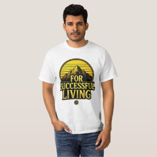 T-shirt met vintage motivatie voor succesvol leven