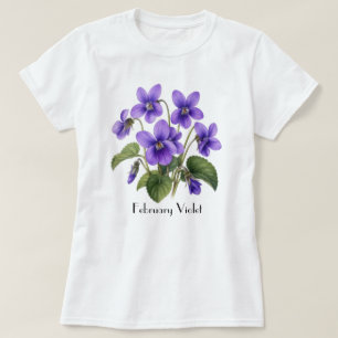T-Shirt met viooltjes uit februari