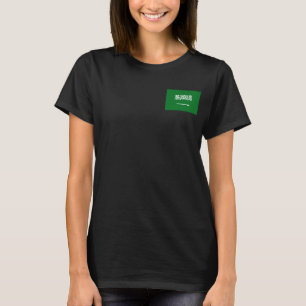 T-shirt met vlag en kaart van Saoedi-Arabië dk