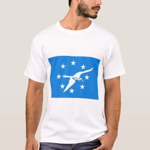 T Shirt met vlag van Corpus Christi, Texas, Vereni