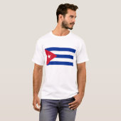 T Shirt met vlag van Cuba (Voorkant volledig)