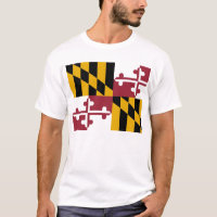T Shirt met vlag van de deelstaat Maryland (VS)