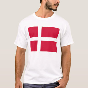 T Shirt met vlag van Denemarken