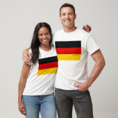 T Shirt met vlag van Duitsland (Unisex)