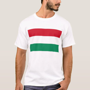 T Shirt met vlag van Hongarije