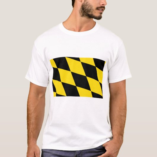 T-Shirt met vlag van München, Beieren (Voorkant)
