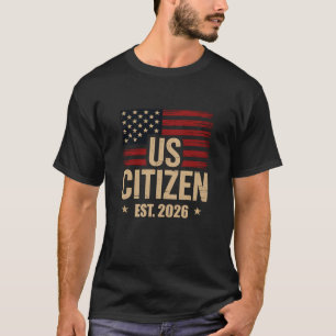 T-shirt met vlag van patriottische Amerikanen EST