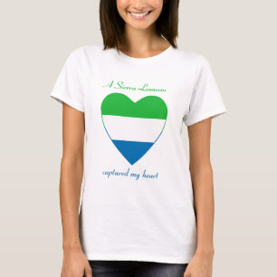 T-shirt met vlag van Sierra Leone hartje