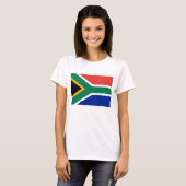 T-Shirt met vlag van Zuid-Afrika (Voorkant volledig)