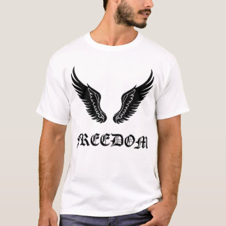 T-shirt met vleugels print