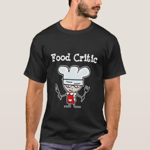 T-shirt met voedselrecitant met humoristische cart