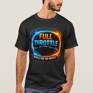T-shirt met volledige gas voor de spier Grappig