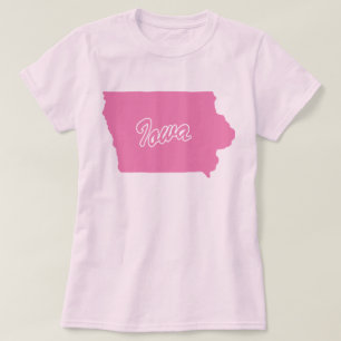 T-shirt met vorm van de staat Iowa