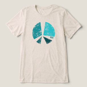 T-shirt met vredessymboolgrafiek – Esthetische str